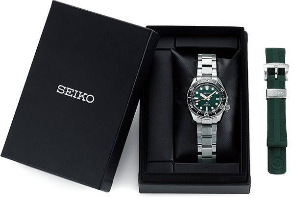 Seiko Prospex 140th Anniversary Limited Edition Automatic Scuba Divers Green Dial Silver Steel Strap Watch for Men - SPB207J1 Buy Now By Seiko