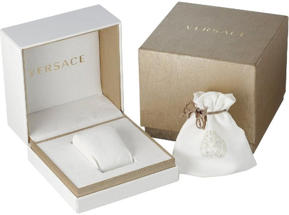 Versace Hellenyium Quartz Black Dial Gold Steel Strap Watch for Women - VE2S00622 Buy Now By Versace