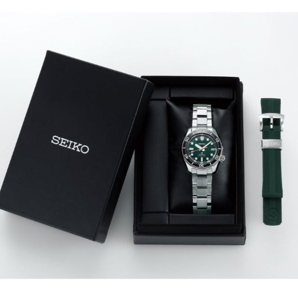 Seiko Prospex 140th Anniversary Limited Edition Automatic Scuba Divers Green Dial Silver Steel Strap Watch for Men - SPB207J1 Buy Now By Seiko
