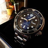 Seiko Prospex Deep Blue Batman Turtle Diver's Automatic Blue Dial Silver Steel Strap Watch for Men - SRPC25J1 Buy Now By Seiko