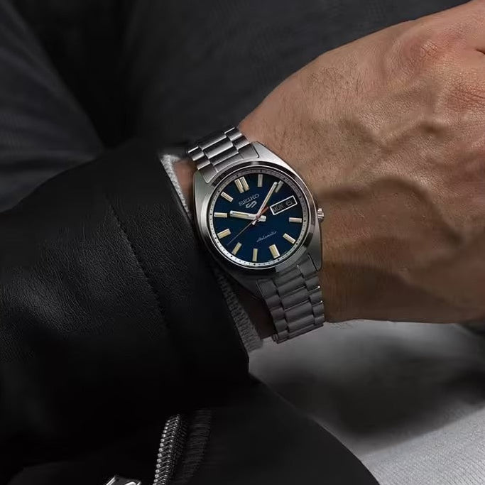 Seiko 5 Sports SNXS Automatic Blue Dial Silver Steel Strap Watch for Men - SRPK87K1 Buy Now By Seiko