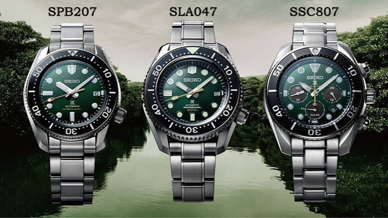 Seiko Prospex 140th Anniversary Limited Edition Automatic Scuba Divers Green Dial Silver Steel Strap Watch for Men - SPB207J1 Buy Now By Seiko