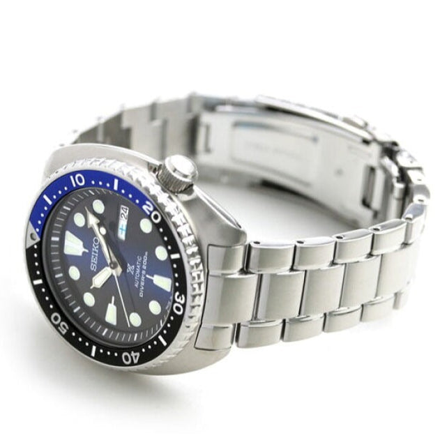Seiko Prospex Deep Blue Batman Turtle Diver's Automatic Blue Dial Silver Steel Strap Watch for Men - SRPC25J1 Buy Now By Seiko