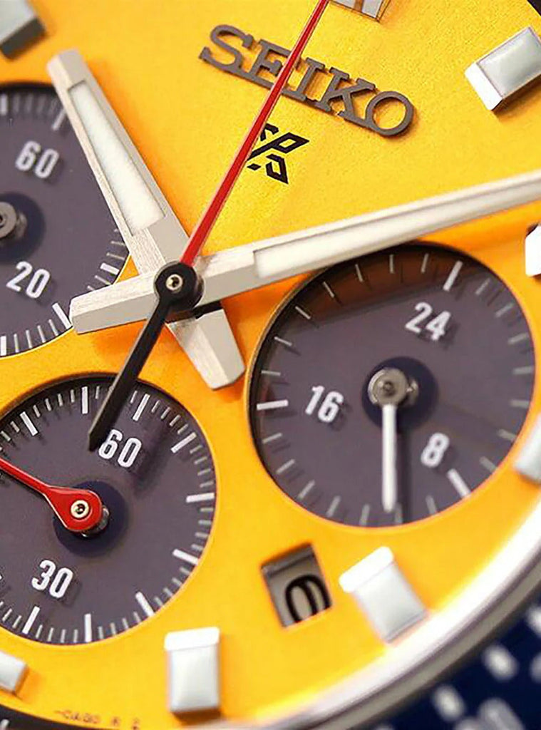 Seiko Prospex Solar Chronograph 1969 Re-interpretation Orange Dial Silver Steel Strap Watch for Men - SSC947 Buy Now By Seiko