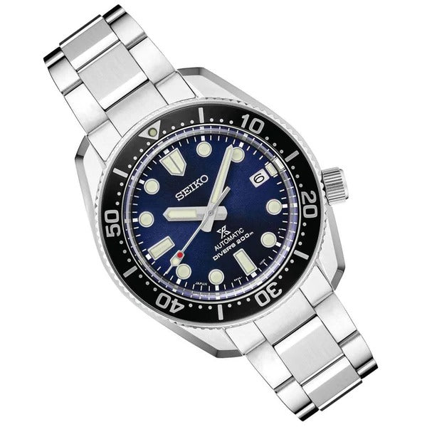 Seiko Prospex Marinemaster Automatic Scuba Divers Blue Dial Silver Steel Strap Watch for Men - SPB187J1 Buy Now By Seiko