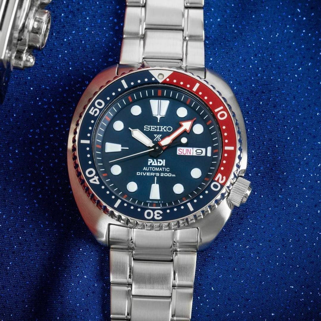 Seiko Prospex PADI Special Edition Automatic Blue Dial Silver Steel Strap Watch for Men - SRPE99 Buy Now By Seiko