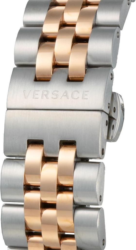 Versace Hellenyium Blue Dial Two Tone Steel Strap Watch for Men - VEVK01424 Buy Now By Versace