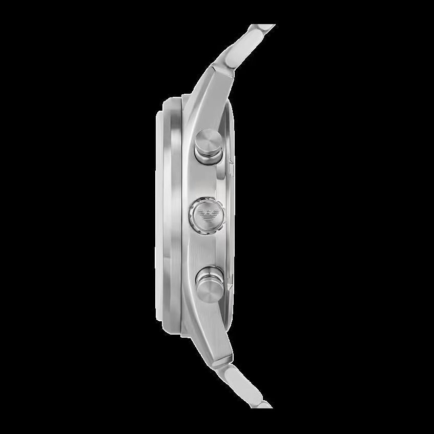 Emporio Armani Racer Chronograph Silver Dial Silver Steel Strap Watch for Men - AR11636 Buy Now By Emporio Armani