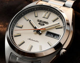 Seiko 5 Sports SNXS Series Automatic Beige Dial Silver Steel Strap Watch for Men - SRPK91K1 Buy Now By Seiko