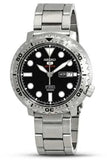 Seiko 5 Sports Automatic Black Dial Silver Steel Strap Watch for Men - SRPC61J1 Buy Now By Seiko