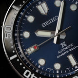 Seiko Prospex Marinemaster Automatic Scuba Divers Blue Dial Silver Steel Strap Watch for Men - SPB187J1
