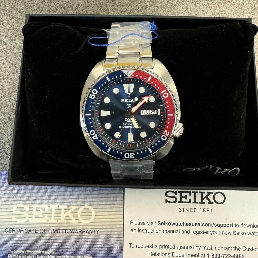 Seiko Prospex PADI Special Edition Automatic Blue Dial Silver Steel Strap Watch for Men - SRPE99 Buy Now By Seiko