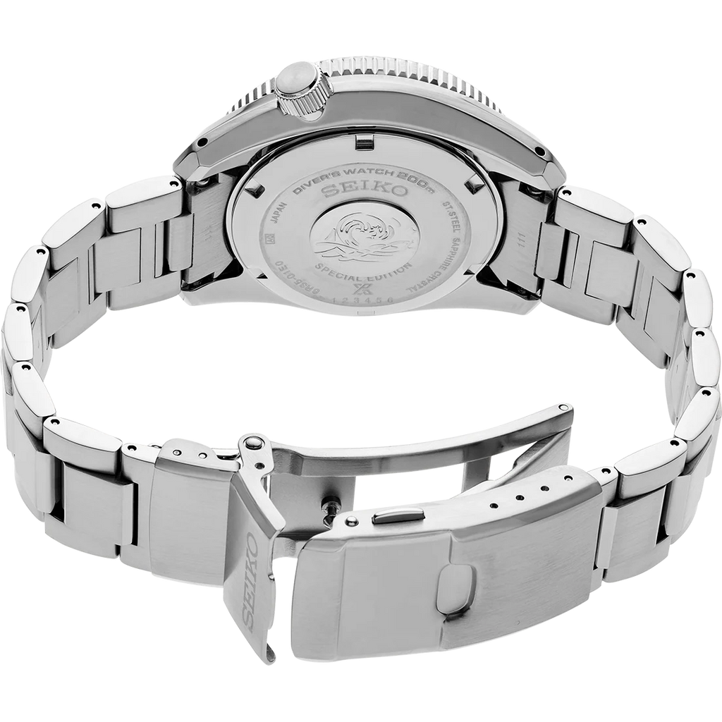 Seiko Prospex Glacier Save The Ocean Special Edition Automatic Blue Dial Silver Steel Strap Watch for Men - SPB299J1 Buy Now By Seiko