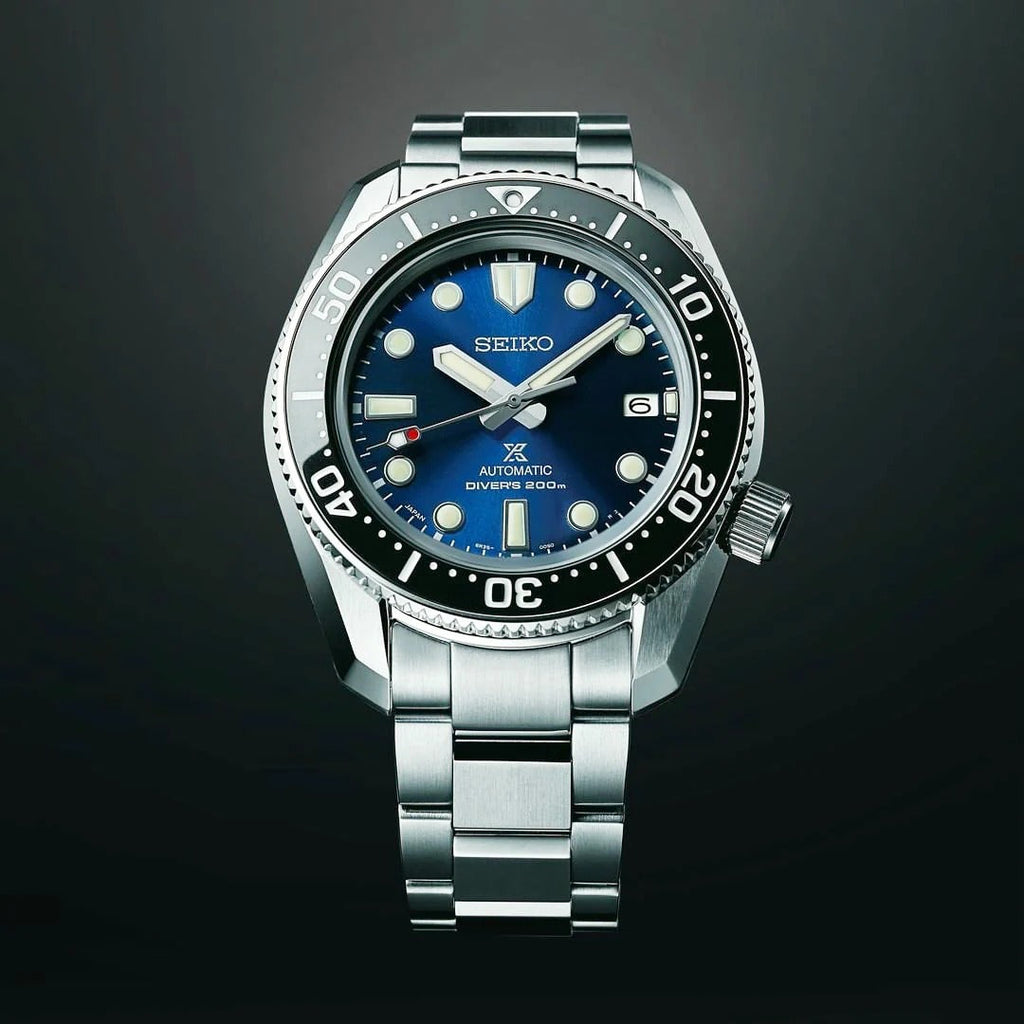 Seiko Prospex Marinemaster Automatic Scuba Divers Blue Dial Silver Steel Strap Watch for Men - SPB187J1 Buy Now By Seiko