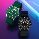 Citizen Mechanical Automatic Green Dial Green Rubber Strap Watch for Men - NJ0129-10X Buy Now By Citizen