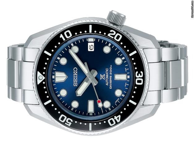 Seiko Prospex Marinemaster Automatic Scuba Divers Blue Dial Silver Steel Strap Watch for Men - SPB187J1 Buy Now By Seiko