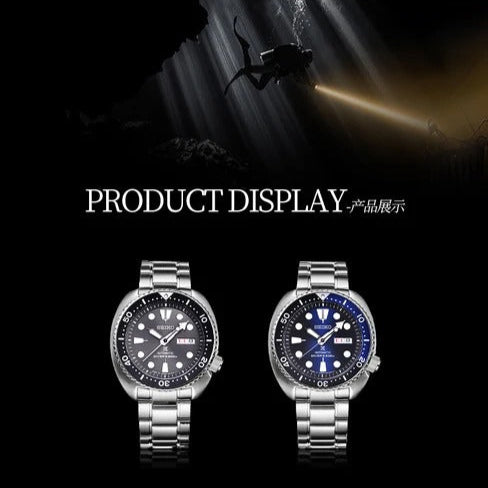 Seiko Prospex Deep Blue Batman Turtle Diver's Automatic Blue Dial Silver Steel Strap Watch for Men - SRPC25J1 Buy Now By Seiko