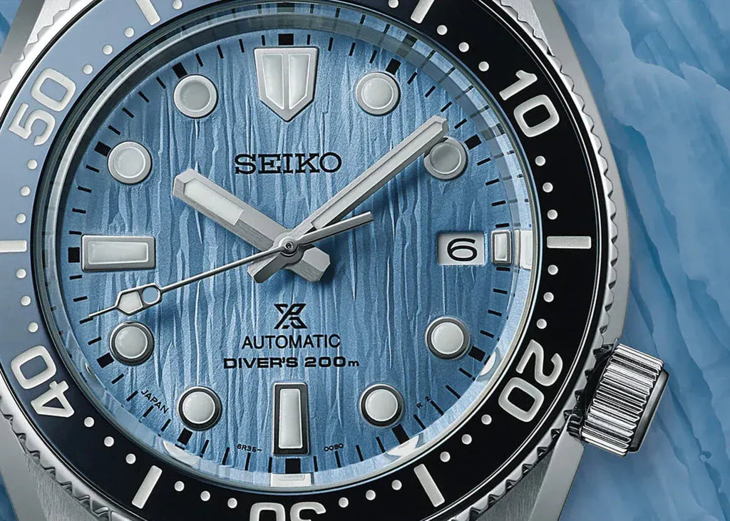 Seiko Prospex Glacier Save The Ocean Special Edition Automatic Blue Dial Silver Steel Strap Watch for Men - SPB299J1