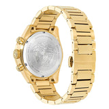 Versace Greca Dome Chronograph Black Dial Gold Steel Strap Watch for Men - VE6K00523 Buy Now By Versace