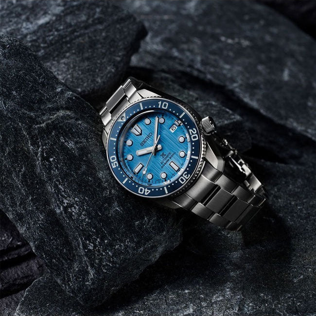Seiko Prospex Glacier Save The Ocean Special Edition Automatic Blue Dial Silver Steel Strap Watch for Men - SPB299J1 Buy Now By Seiko