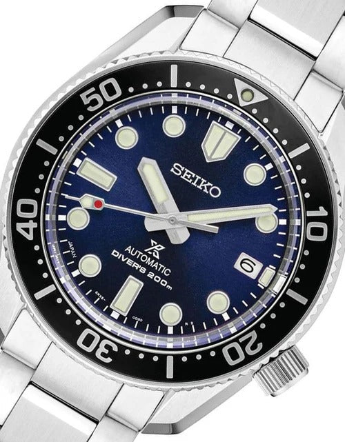Seiko Prospex Marinemaster Automatic Scuba Divers Blue Dial Silver Steel Strap Watch for Men - SPB187J1 Buy Now By Seiko