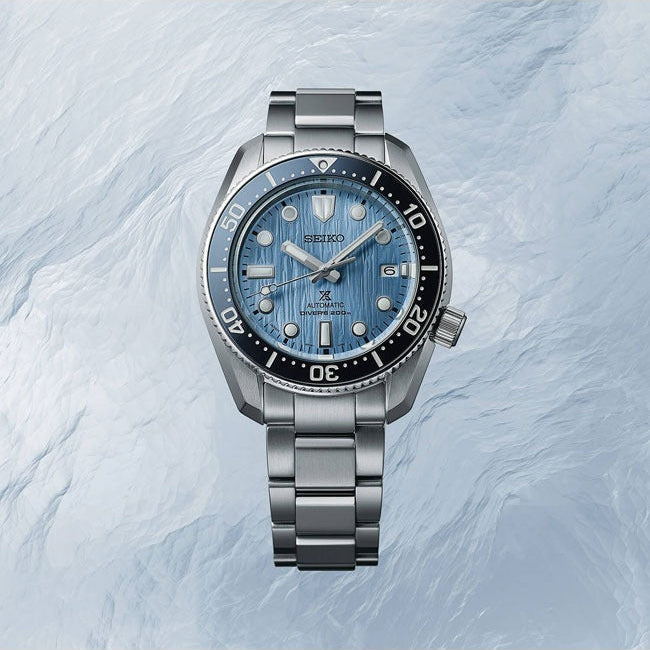 Seiko Prospex Glacier Save The Ocean Special Edition Automatic Blue Dial Silver Steel Strap Watch for Men - SPB299J1 Buy Now By Seiko