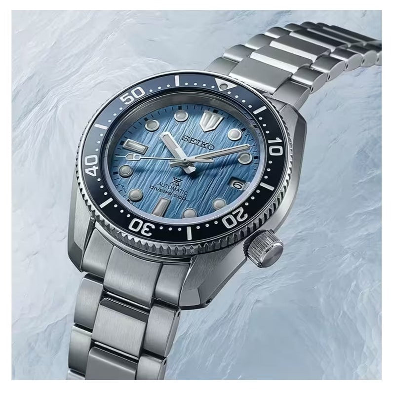 Seiko Prospex Glacier Save The Ocean Special Edition Automatic Blue Dial Silver Steel Strap Watch for Men - SPB299J1 Buy Now By Seiko