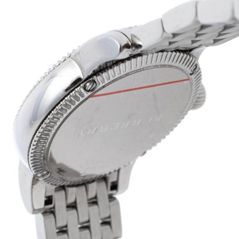 Burberry Utilitarian White Dial Silver Steel Strap Watch for Women - BU7856 Buy Now By Burberry