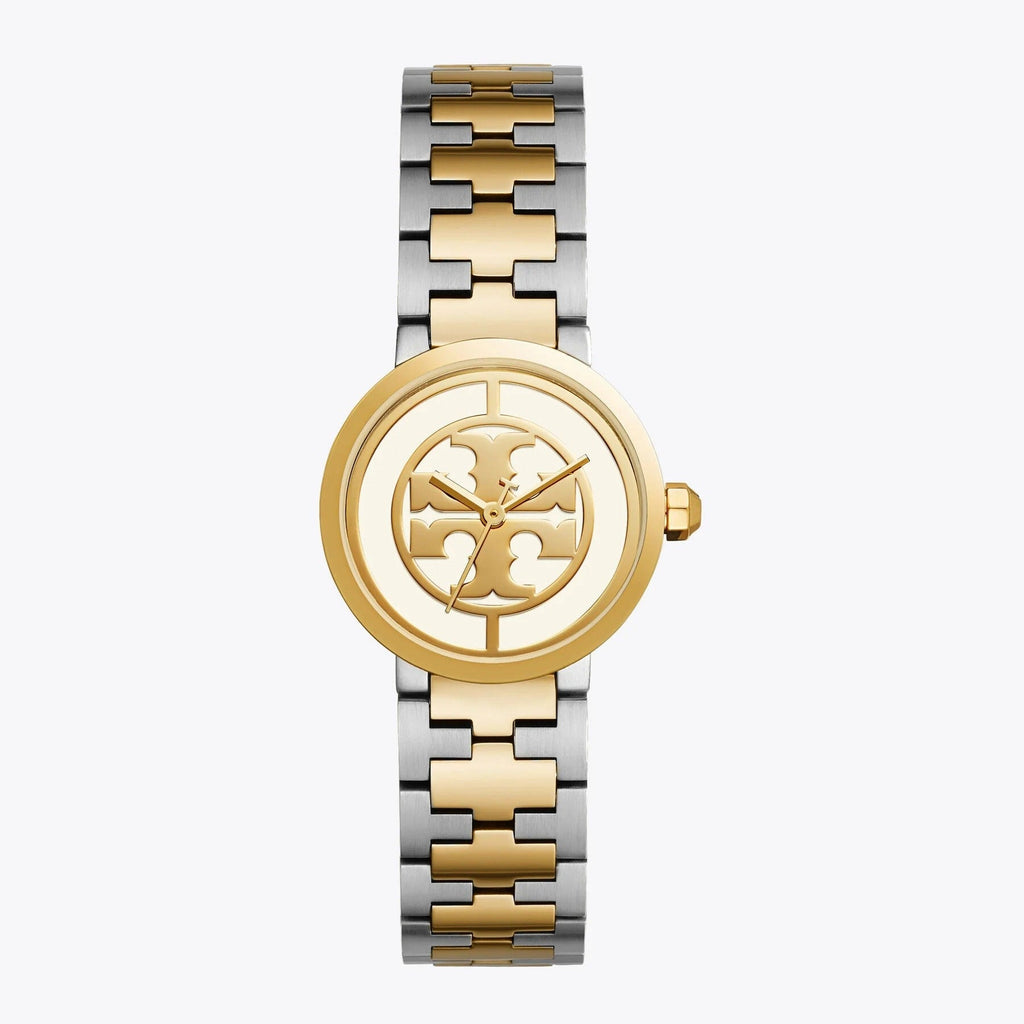 Tory Burch Reva Gold Dial Two Tone Steel Strap Watch for Women - TBW4016 Buy Now By Tory Burch