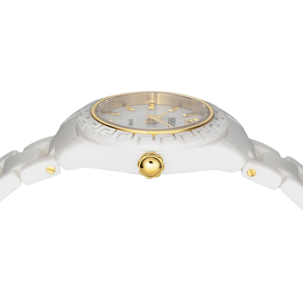 Versace DV One Mini White Dial White Ceramic Dial Watch for Women - VE9F00224 Buy Now By Versace
