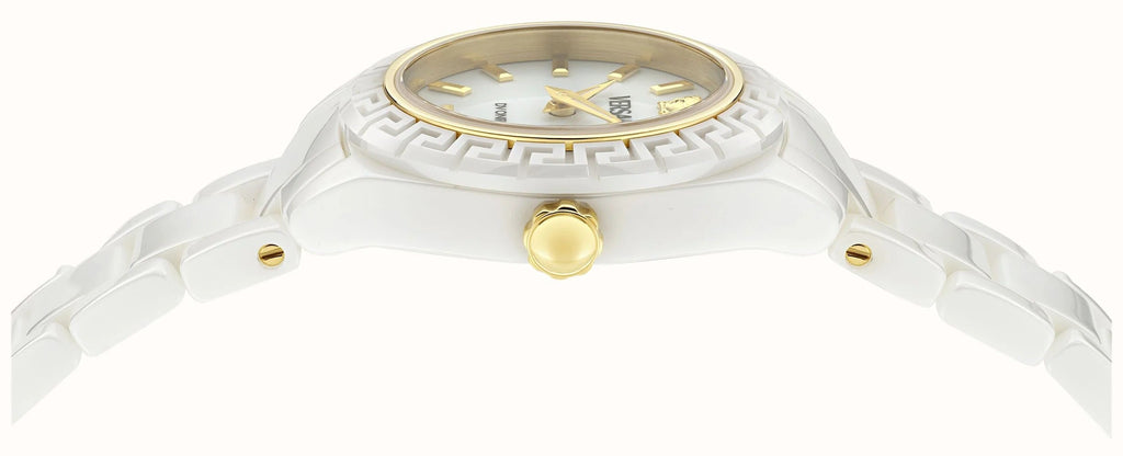 Versace DV One Mini White Dial White Ceramic Dial Watch for Women - VE9F00224 Buy Now By Versace