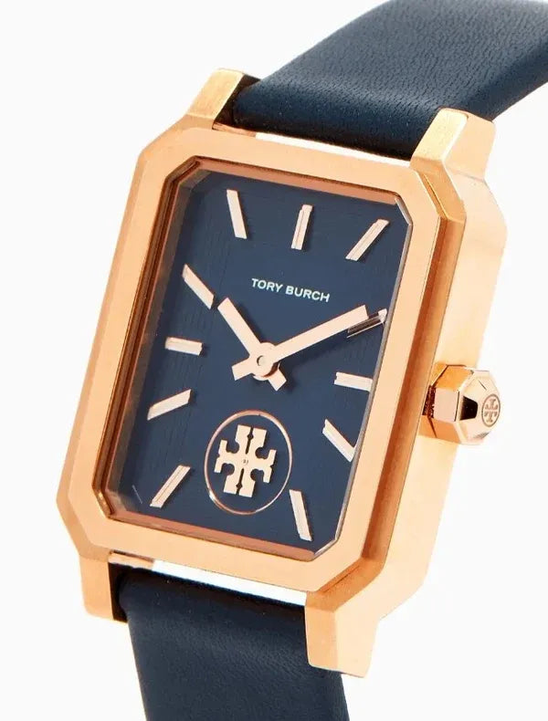 Tory Burch Robinson Quartz Blue Dial Blue Leather Strap Watch for Women - TBW1511 Buy Now By Tory Burch