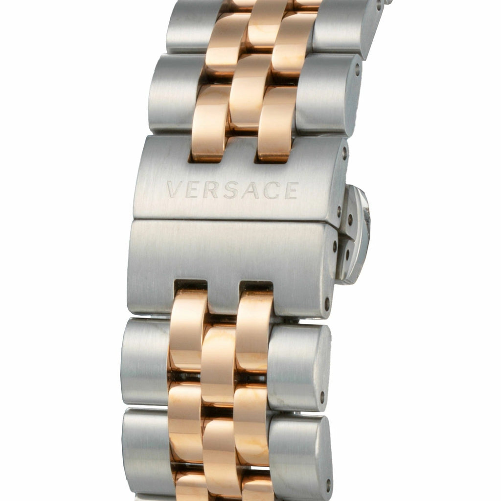 Versace Hellenyium Quartz Green Dial Two Tone Steel Strap Watch for Men - VEVK01324 Buy Now By Versace