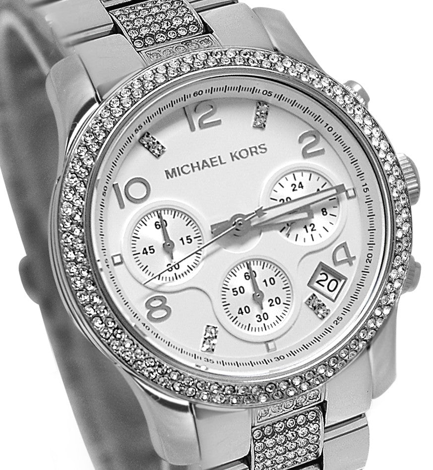 Michael Kors Runway White Dial Silver Steel Strap Watch for Women - MK5825 Buy Now By Michael Kors