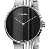 Calvin Klein Drift Black Dial Silver Steel Strap Watch for Women - K6S2N111 Buy Now By Calvin Klein