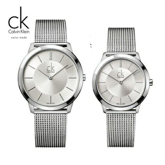 Calvin Klein Minimal Silver Dial Silver Mesh Bracelet Watch for Men - K3M21126 Buy Now By Calvin Klein