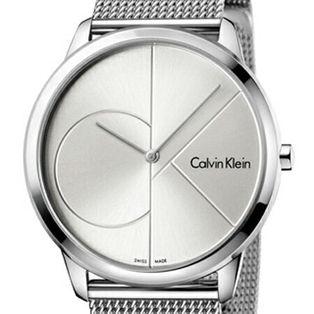 Calvin Klein Minimal Silver Dial Silver Mesh Bracelet Watch for Men - K3M2112Z Buy Now By Calvin Klein