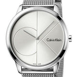 Calvin Klein Minimal Silver Dial Silver Mesh Bracelet Watch for Men - K3M2112Z Buy Now By Calvin Klein