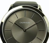 Calvin Klein Minimal Black Dial Black Leather Strap Watch for Men - K3M211C4 Buy Now By Calvin Klein