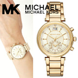 Michael Kors Sawyer White Dial Gold Steel Strap Watch for Women - MK6362 Buy Now By Michael Kors