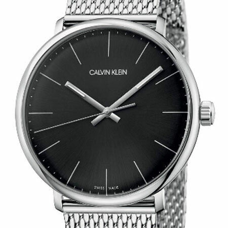 Calvin Klein High Noon Black Dial Silver Mesh Bracelet Watch for Men - K8M21121 Buy Now By Calvin Klein