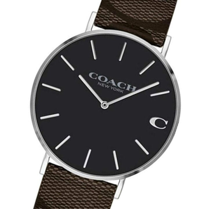 Coach Charles Black Dial Brown Leather Strap Watch for Women - 14602156 Buy Now By Coach