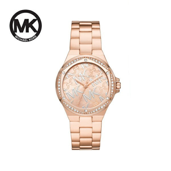 Michael Kors Lennox Quartz Rose Gold Dial Rose Gold Steel Strap Watch For Women - MK7405 Buy Now By Michael Kors