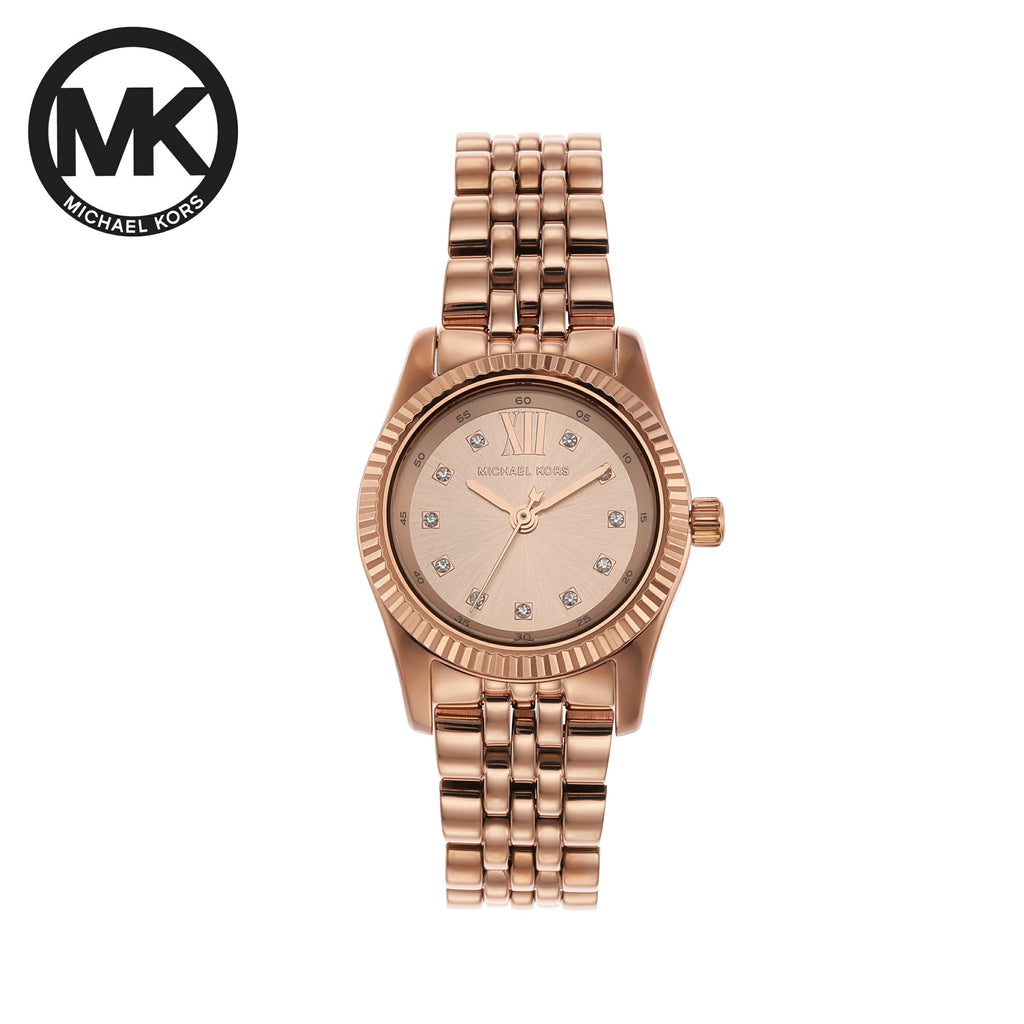 Michael Kors Lexington Three Hand Rose Gold Dial Rose Gold Steel Strap Watch For Women - MK4739 Buy Now By Michael Kors
