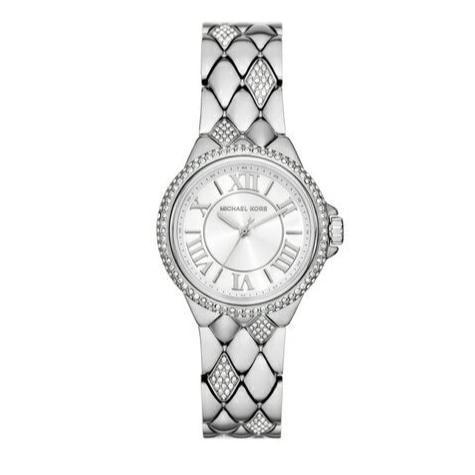 Michael Kors Camille Pave Crystals Silver Dial Silver Steel Strap Watch for Women - MK4804 Buy Now By Michael Kors