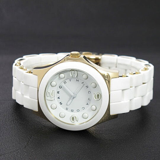 Marc Jacobs Pelly White Dial White Silicone Strap Watch for Women - MBM2526 Buy Now By Marc Jacobs