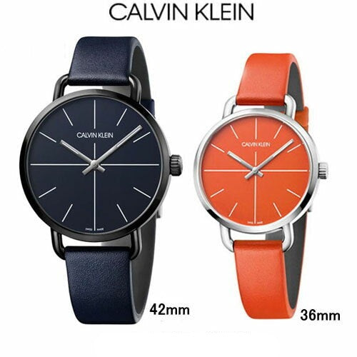 Calvin Klein Even Blue Dial Blue Leather Strap Watch for Men - K7B214VN Buy Now By Calvin Klein