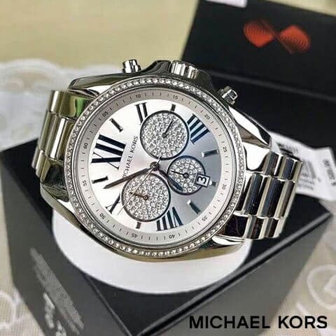 Michael Kors Bradshaw Chronograph Silver Dial Silver Steel Strap Watch For Women - MK6537 Buy Now By Michael Kors