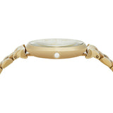 Emporio Armani Gianni T Bar Analog Crystals Gold Dial Gold Steel Strap Watch For Women - AR11608 Buy Now By Emporio Armani