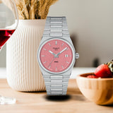 Tissot PRX Quartz Pink Dial Silver Steel Strap Watch for Women - T137.210.11.331.00 Buy Now By Tissot